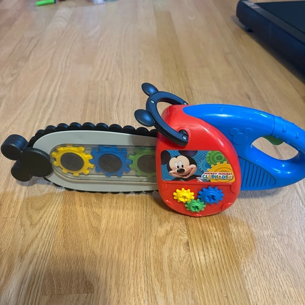 Disney Mickey Mouse Clubhouse Gear Go ‘N Chainsaw Saw Screwdriver Rare Set